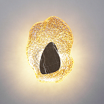 Бра с волнообразным стеклянным плафоном и вставкой из мрамора Liquid Stone варинант исполнения - 8 | Loft Concept в Брянске