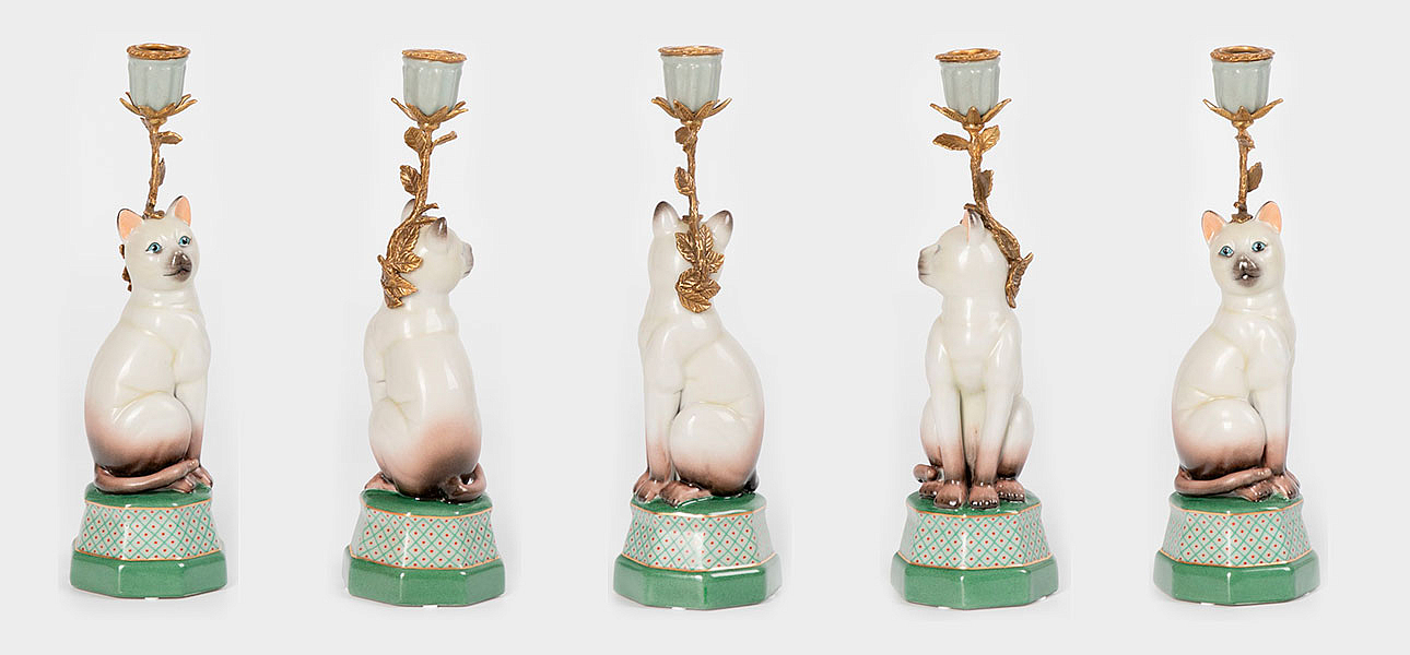 Подсвечник фигурка Кошка Candlestick cat Подсвечник фигурка Кошка Candlestick cat - Loft-Concept в Брянске