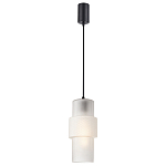 Подвесной светильник со стеклянным рифленым плафоном цилиндрической формы Eliara 13 варинант исполнения - 6 | Loft Concept в Брянске