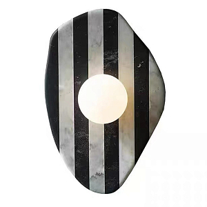 Бра полосатое из мрамора Shaw Marble Lighting