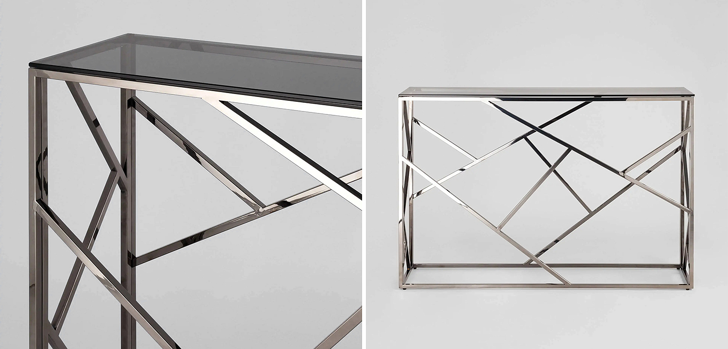Консоль Geometry Serene Phoenix Dark Chrome Консоль Geometry Serene Phoenix Dark Chrome - Loft-Concept в Брянске