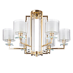 Люстра с 6-ю цилиндрическими плафонами из стекла Laurent варинант исполнения - 1 | Loft Concept в Брянске