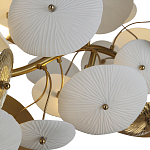 Люстра с белыми и золотистыми цветами G9 Dahlia Flowers Lamp варинант исполнения - 5 | Loft Concept в Брянске