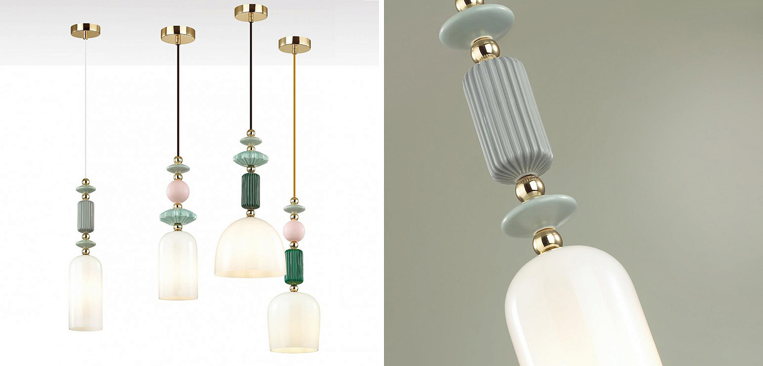 Подвесной светильник Iris hanging lamp gray Подвесной светильник Iris hanging lamp gray - Loft-Concept в Брянске