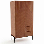 Шкаф с геометрическим рисунком на дверцах Anders Dark Wood варинант исполнения - 2 | Loft Concept в Брянске