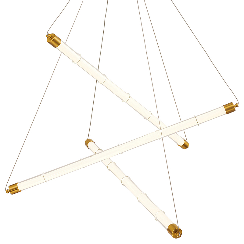 Светодиодная люстра Trumpet Tube Brass Латунь Белый Светодиодная люстра Trumpet Tube Brass Латунь Белый в Брянске | Loft Concept
