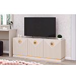 ТВ-тумба с 3-мя фактурными дверцами Satin Furniture варинант исполнения - 3 | Loft Concept в Брянске