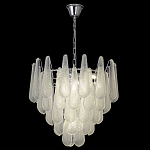 Люстра с подвесками из рифленного стекла в форме капель Textured Glass Chandelier варинант исполнения - 13 | Loft Concept в Брянске