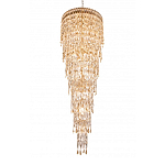 Люстра многоярусная каскадная с хрустальными подвесками Roul Crystal Light варинант исполнения - 5 | Loft Concept в Брянске