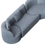 Угловой модульный диван Calypso с поворотным механизмом  варинант исполнения - 9 | Loft Concept в Брянске