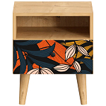 Прикроватная тумба с изображением на ящике Elise Nightstand варинант исполнения - 9 | Loft Concept в Брянске