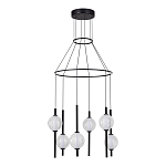 Люстра светодиодная с 6-ю сферическими стеклянными плафонами Splatter варинант исполнения - 3 | Loft Concept в Брянске