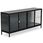 Сервант четырехдверный с рифленым стеклом The Keeper варинант исполнения - 1 | Loft Concept в Брянске