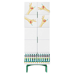 Тумба белая с рисунком Tall Forest Ok White варинант исполнения - 1 | Loft Concept в Брянске