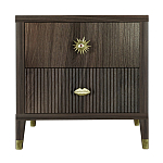 Тумба прикроватная с двумя ящиками Elsa Dreams Walnut варинант исполнения - 5 | Loft Concept в Брянске