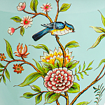 Настольная лампа голубая с изображением птиц Slip Away варинант исполнения - 6 | Loft Concept в Брянске