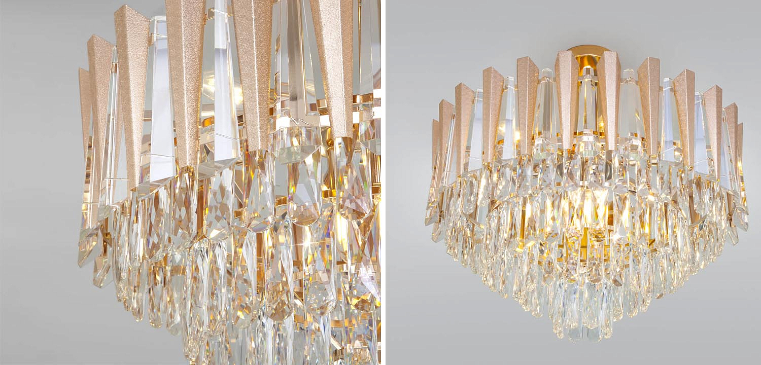 Потолочная люстра Crystal Edge Chandelier Потолочная люстра Crystal Edge Chandelier - Loft-Concept в Брянске
