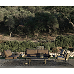 Дизайнерский круглый кофейный стол из металла с мраморным декором PANNA COTTA Coffee Table варинант исполнения - 3 | Loft Concept в Брянске