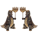 Подсвечник в виде дракона Dragon candlestick Green Gold Brown L or R варинант исполнения - 7 | Loft Concept в Брянске