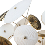 Люстра с белыми и золотистыми цветами Dahlia Flowers Lamp варинант исполнения - 7 | Loft Concept в Брянске