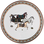 Чайный сервиз из фарфора с изображением лошадей на 6 персон 15 предметов Porcelain Horse Set  варинант исполнения - 6 | Loft Concept в Брянске