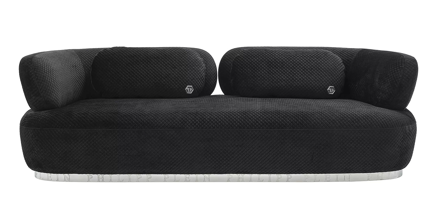 Диван Philipp Plein Sofa Signature Чёрный Диван Philipp Plein Sofa Signature Чёрный - Loft-Concept в Брянске