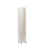 Торшер из перламутра на металлическом каркасе Indonesian Cylinder варинант исполнения - 4 | Loft Concept в Брянске