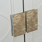 Шкаф бежевый двухдверный с полками и штангой Eccentricity варинант исполнения - 3 | Loft Concept в Брянске