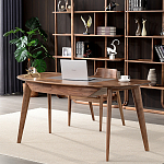 Стол рабочий округлой формы с ящиком  Working Moonnut Table варинант исполнения - 1 | Loft Concept в Брянске