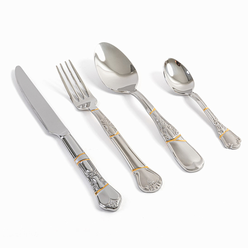 Набор столовых приборов Seletti Cutlery set Сталь Набор столовых приборов Seletti Cutlery set Сталь в Брянске | Loft Concept