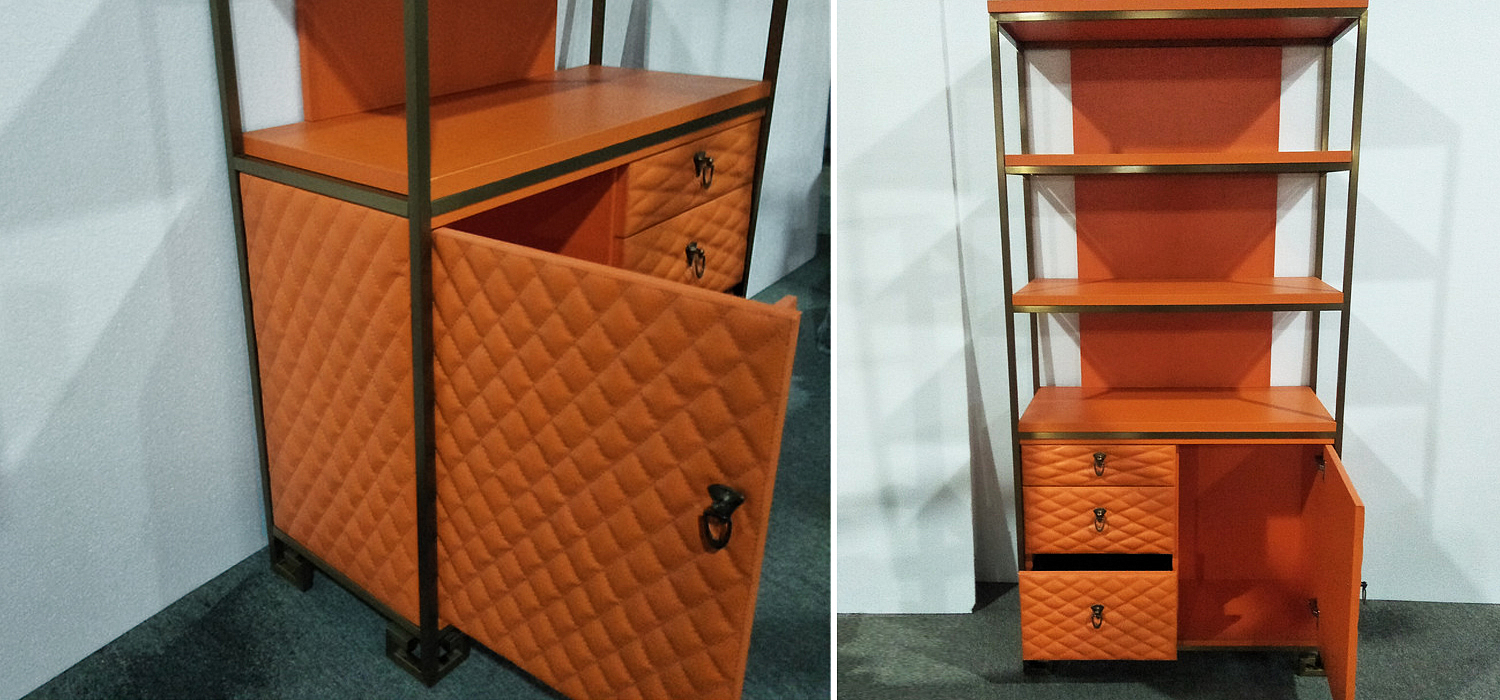 Стеллаж Bookcase Leather Capitone Стеллаж Bookcase Leather Capitone - Loft-Concept в Брянске