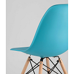 Пластиковый стул на ножках из массива бука Eames Torquoise варинант исполнения - 3 | Loft Concept в Брянске