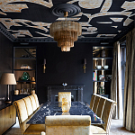 Обои ручная роспись в стиле Арт-деко Symphony Original colourway on Flint silk dupion варинант исполнения - 2 | Loft Concept в Брянске