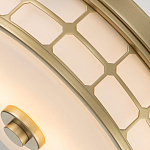 Потолочный светильник для ванных комнат цвета латунь в виде металлической клетки с геометрическими узорами Quoizel варинант исполнения - 4 | Loft Concept в Брянске