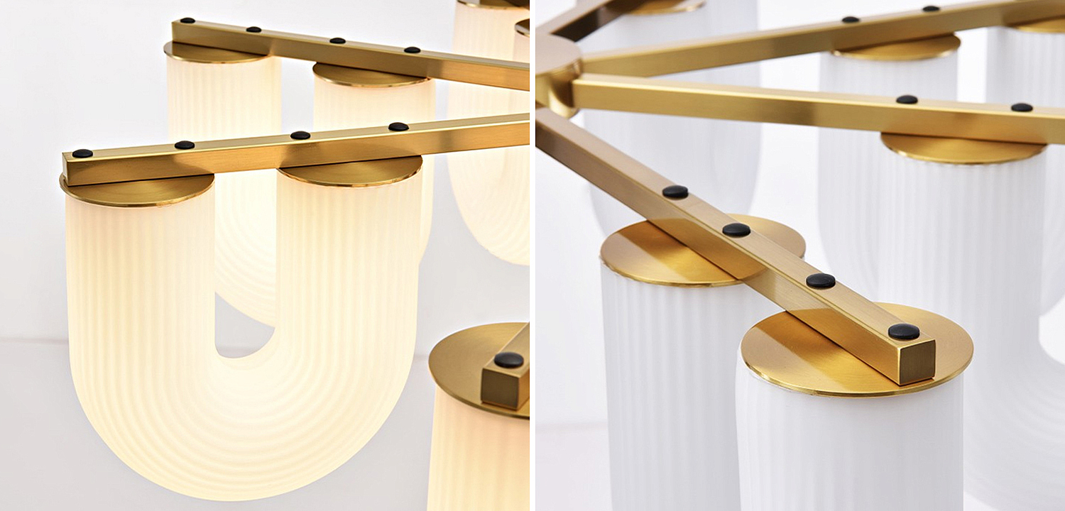 Люстра Berthe Arch Chandelier 8 плафонов Люстра Berthe Arch Chandelier 8 плафонов - Loft-Concept в Брянске