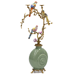 Фарфоровый подсвечник с бронзовым декором Eden Garden варинант исполнения - 2 | Loft Concept в Брянске