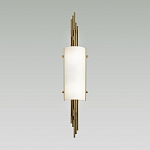 Бра с цилиндрическим белым плафоном на бронзовом основании с вертикальным декором из металлических трубок Sohne варинант исполнения - 2 | Loft Concept в Брянске