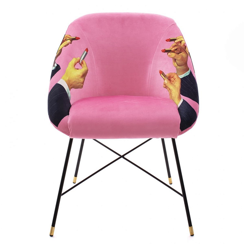 Кресло Seletti Padded Chair Lipsticks Pink Розовый (Rose) Кресло Seletti Padded Chair Lipsticks Pink Розовый (Rose) в Брянске | Loft Concept