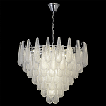 Люстра с подвесками из рифленного стекла в форме капель Textured Glass Chandelier варинант исполнения - 5 | Loft Concept в Брянске