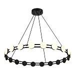 Люстра кольцевая с круглыми светодиодными источниками света Maxine Light варинант исполнения - 4 | Loft Concept в Брянске