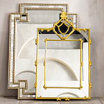 Зеркало прямоугольное Golden Classic Ornament Mirror варинант исполнения - 5 | Loft Concept в Брянске