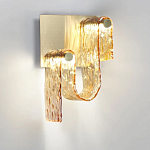 Бра волнистой формы из фактурного стекла Wave варинант исполнения - 6 | Loft Concept в Брянске