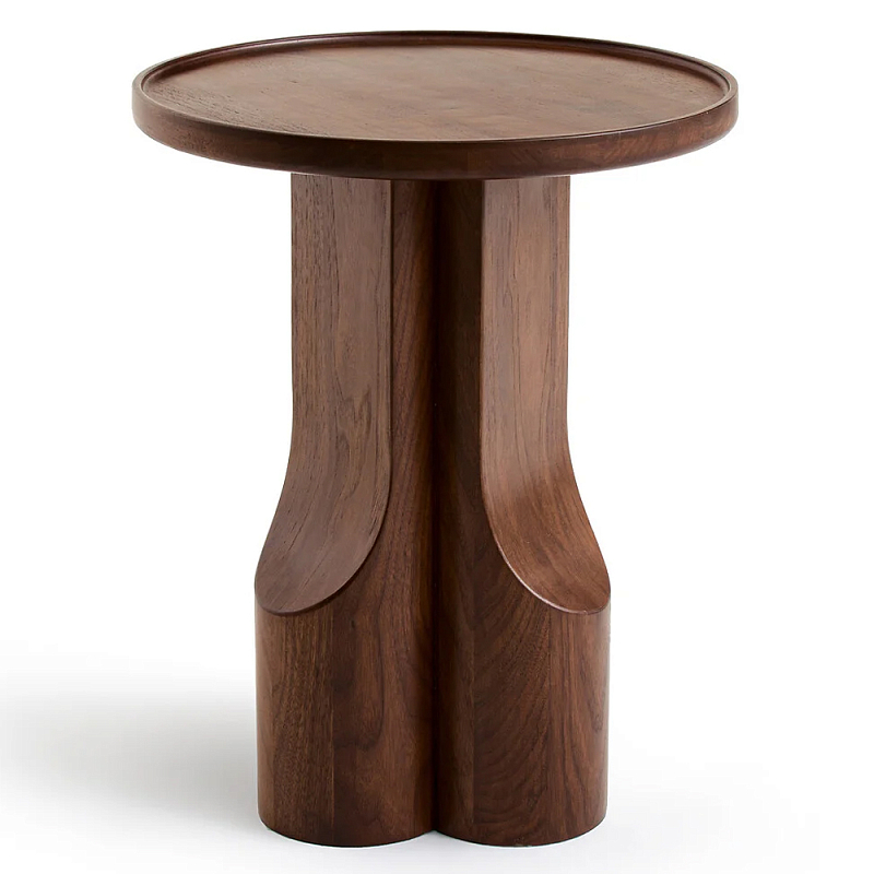 Приставной столик из массива дерева Walnut Triple Орех Приставной столик из массива дерева Walnut Triple Орех в Брянске | Loft Concept