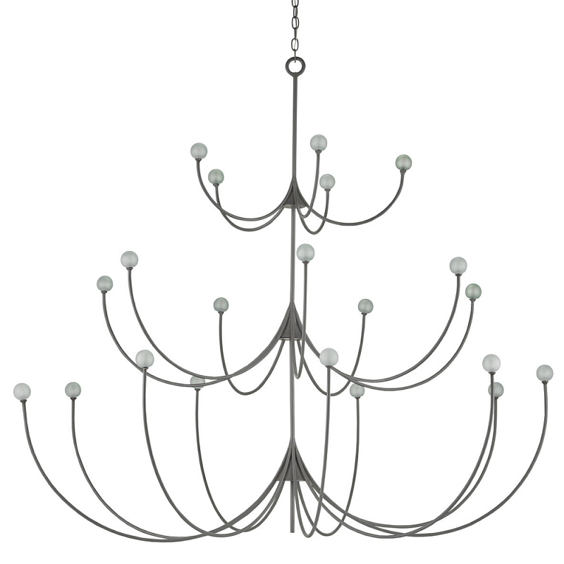 Люстра многоярусная светодиодная Traditional Clean Lines Серый Люстра многоярусная светодиодная Traditional Clean Lines Серый в Брянске | Loft Concept