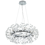 Круглая подвесная люстра Crystal Dandelions Chrome Chandelier варинант исполнения - 2 | Loft Concept в Брянске