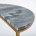 Кофейный столик с подстольем из металла Halves варинант исполнения - 2 | Loft Concept в Брянске