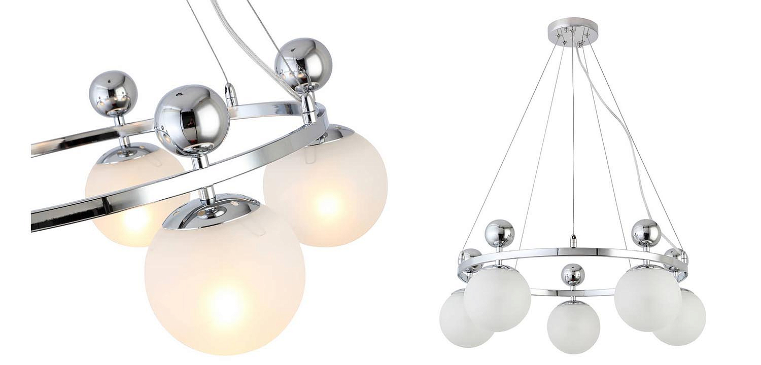 Люстра Demian Chrome Chandelier Люстра Demian Chrome Chandelier - Loft-Concept в Брянске