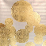 Обои ручная роспись в стиле Арт-деко Namban Colourway SC-289 on gold gilded paper варинант исполнения - 2 | Loft Concept в Брянске