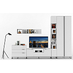 Полка навесная белая открытая Strict Lines  варинант исполнения - 6 | Loft Concept в Брянске