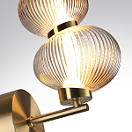 Бра с 2-мя рифлеными стеклянными шарами Marcelh Light варинант исполнения - 8 | Loft Concept в Брянске